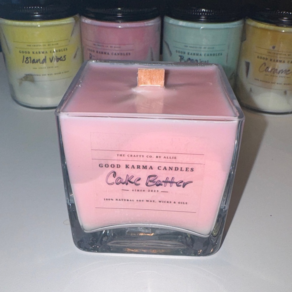 Cake Batter Pink Candle